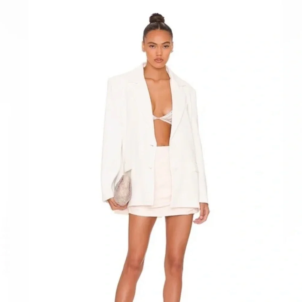 REVOLVE NBD Keoni Mini Skirt in Ivory ✨ NWT Small - Picture 5 of 10